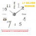 L1 LARGE 3D Designer Wall Clock - (((COLORS: MIRROR / GOLD /  BLACK GLOSS - DESIGN: 1 STYLE)))