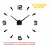 L2 LARGE 3D Designer Wall Clock - (((COLORS: MIRROR / GOLD /  BLACK GLOSS - DESIGN: 1 STYLE)))
