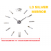 L3 LARGE 3D Designer Wall Clock - (((COLORS: MIRROR / GOLD /  BLACK GLOSS - DESIGN: 1 STYLE)))