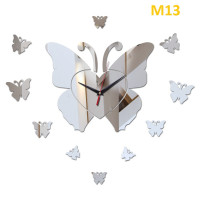 M13 Designer Mirror Wall Clock - (((COLORS: MIRROR - DESIGN: 1 STYLE)))