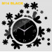 M14 Designer Mirror Wall Clock - (((COLORS: MIRROR / GOLD / BLACK GLOSS - DESIGN: 1 STYLE)))