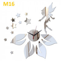 M16 Designer Mirror Wall Clock - (((COLORS: MIRROR - DESIGN: 1 STYLE)))