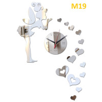 M19 Designer Mirror Wall Clock - (((COLORS: MIRROR / GOLD / BLACK GLOSS - DESIGN: 1 STYLE)))